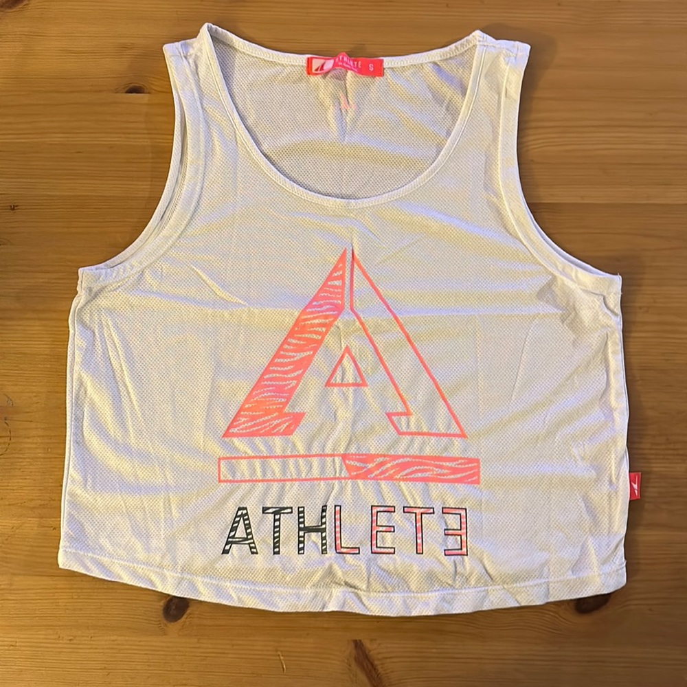 Athlete Korea Graphic Workout Cropped Tank Top